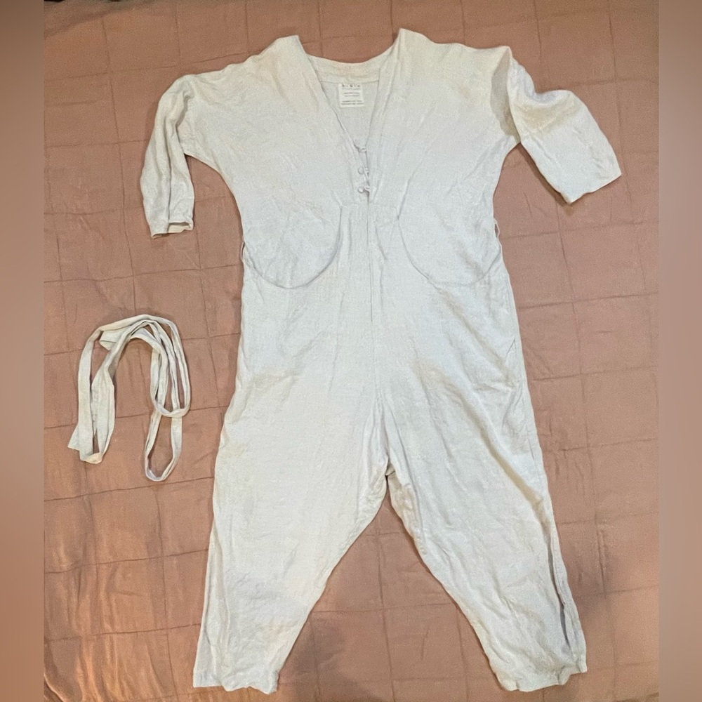 IRIS natural linen jumpsuit by Avy and Co